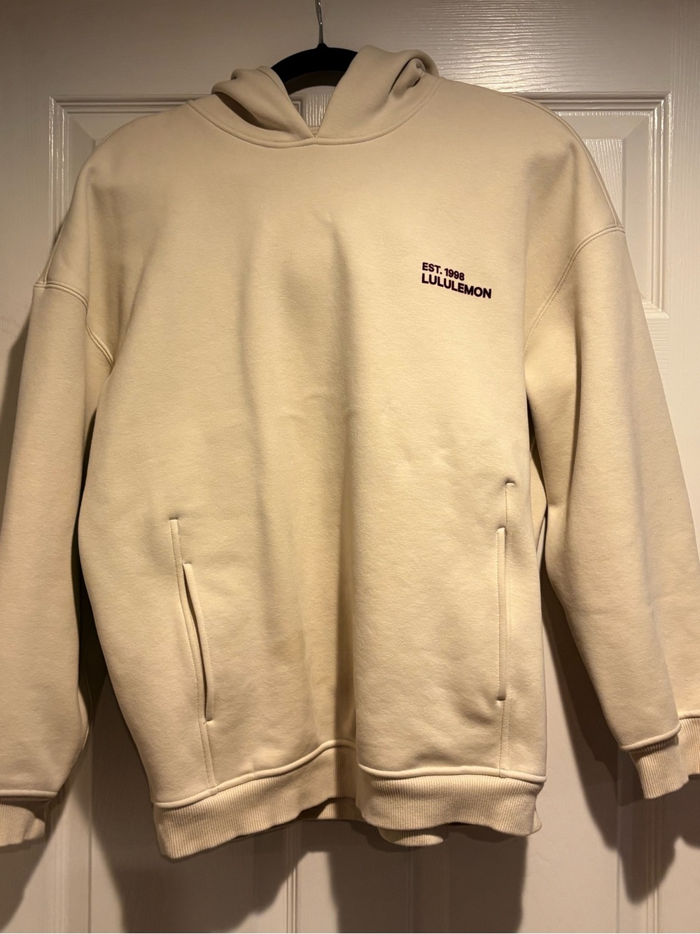 lululemon athletica Cream Hoodie Sweatshirt